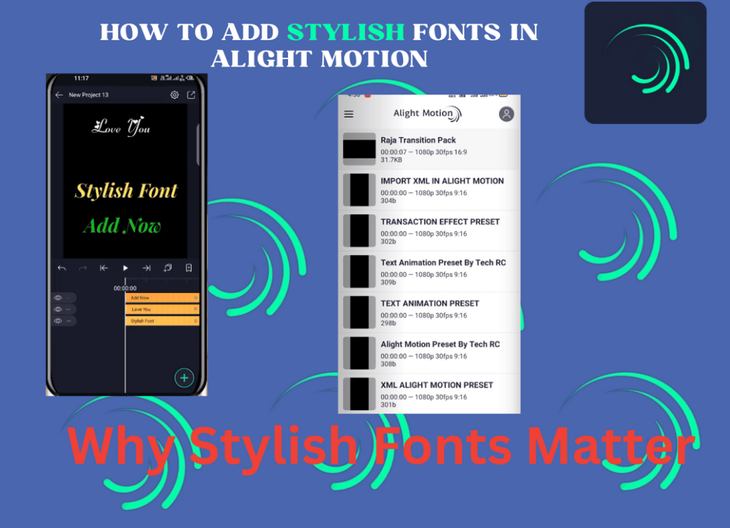 How to Add Stylish Fonts in Alight Motion
